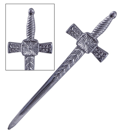 Highland Scottish Kilt Pins In Chrome Finish - IRISH KILT PIN