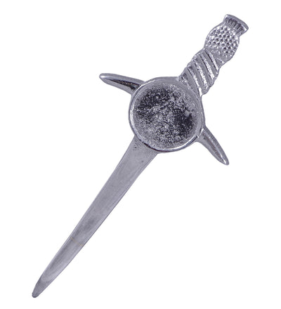 Highland Scottish Kilt Pins In Chrome Finish - SWORD KILT PIN