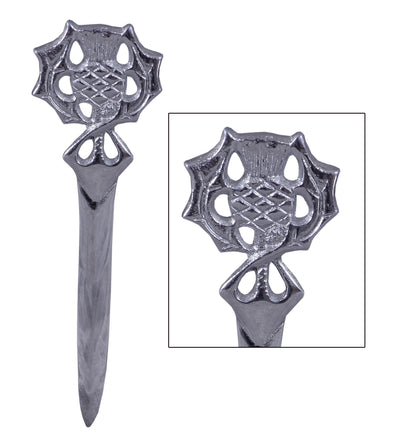 Highland Scottish Kilt Pins In Chrome Finish - CELTIC KILT PIN