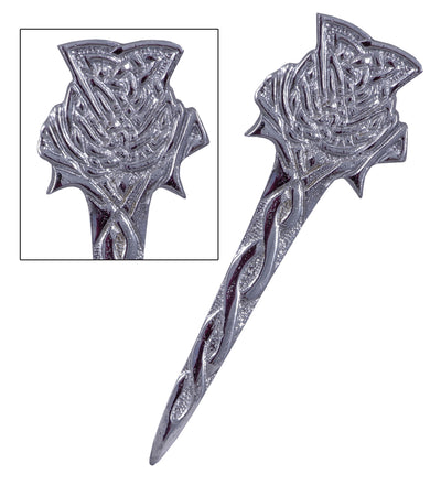 Highland Scottish Kilt Pins In Chrome Finish - KILT PIN