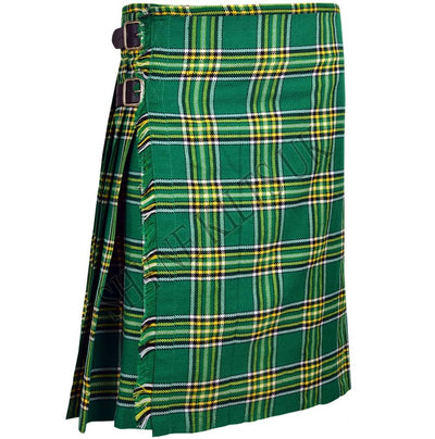 Irish National 5 Yard Men's Scottish Kilts 13oz Highland Casual Tartan Kilt