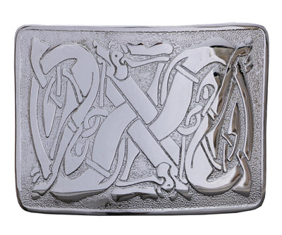 MEN'S SCOTTISH KILT BELT BUCKLES CELTIC DESIGNS CHROME BUCKLES - 5000-01