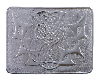 MEN'S SCOTTISH KILT BELT BUCKLES CELTIC DESIGNS CHROME BUCKLES - 5000-04