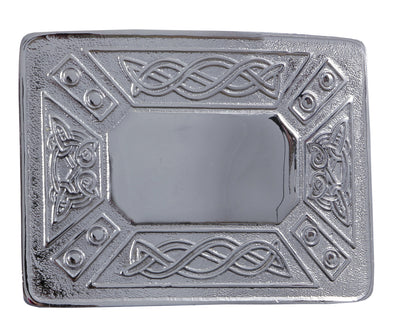 MEN'S SCOTTISH KILT BELT BUCKLES CELTIC DESIGNS CHROME BUCKLES - 5000-05
