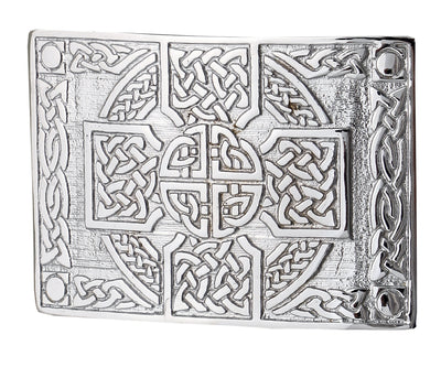 MEN'S SCOTTISH KILT BELT BUCKLES CELTIC DESIGNS CHROME BUCKLES - 5000-07