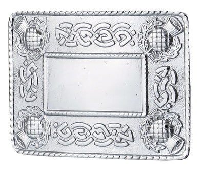 MEN'S SCOTTISH KILT BELT BUCKLES CELTIC DESIGNS CHROME BUCKLES - 5000-11