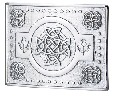 MEN'S SCOTTISH KILT BELT BUCKLES CELTIC DESIGNS CHROME BUCKLES - 5000-12