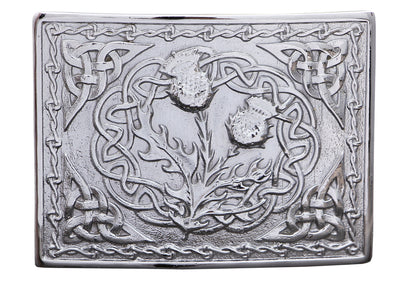MEN'S SCOTTISH KILT BELT BUCKLES CELTIC DESIGNS CHROME BUCKLES - 5000-29
