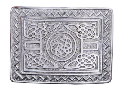 MEN'S SCOTTISH KILT BELT BUCKLES CELTIC DESIGNS CHROME BUCKLES - 5000-30