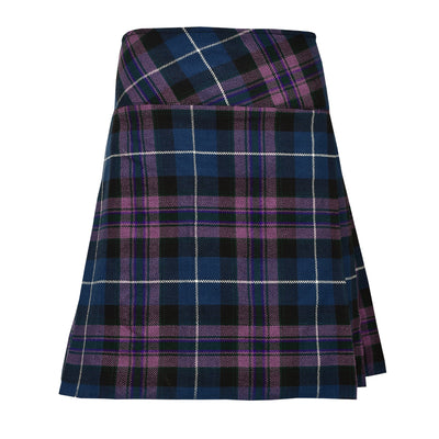 Pride of Scotland Ladies Knee Length Kilt Skirt 20" Length Tartan Pleated Kilts Buckled Straps
