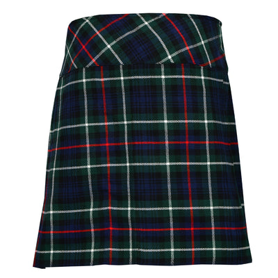 Mackenzie Ladies Knee Length Kilt Skirt 20" Length Tartan Pleated Kilts Buckled Straps