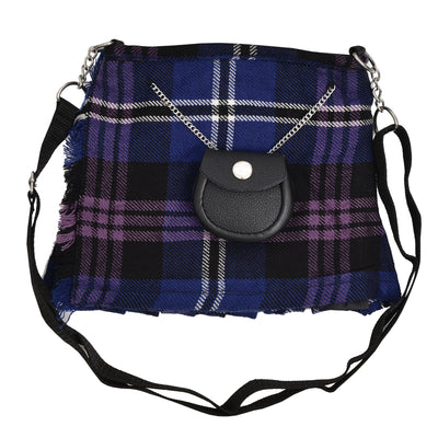Ladies Shoulder Tartan Bag Women Casual Tartan Hand Bag - HERITAGE OF SCOTLAND