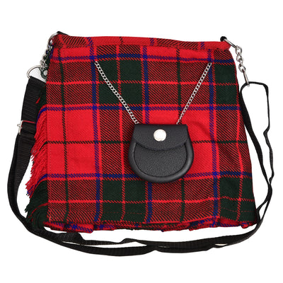 Ladies Shoulder Tartan Bag Women Casual Tartan Hand Bag - SCOTTISH ROSE