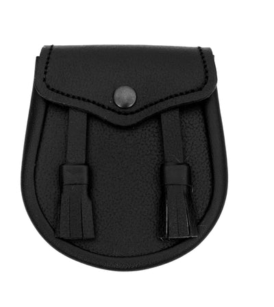 Boy Semi Dress Leather Kilt Sporran with a Leather tassels Chain Belt