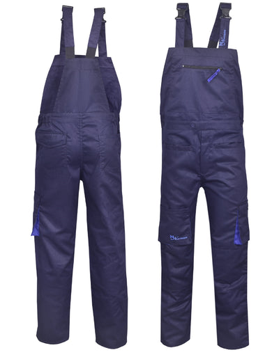 Navy Blue Bib and Brace Overalls Heavy Duty Work Trousers Dungaress Coveralls Boilersuit
