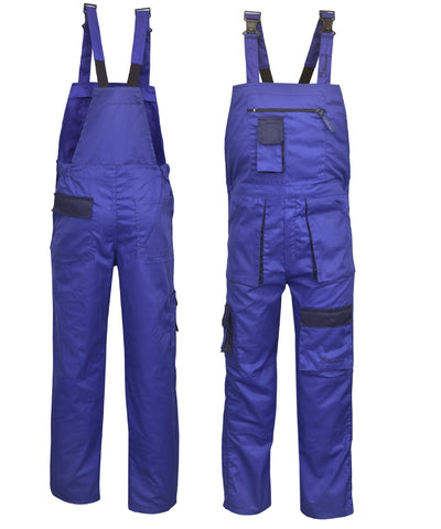 Royal Blue Work Bib and Brace Overalls, Overalls Men, Bib and Brace Dungarees Coveralls