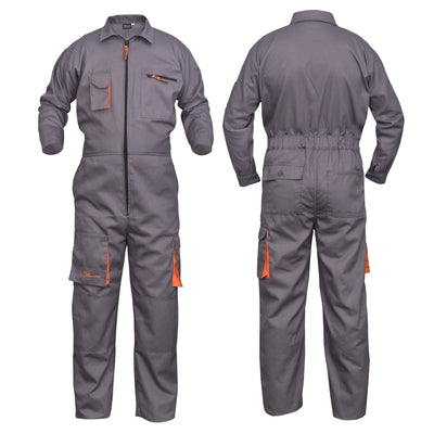 Grey Coveralls Work Wear Men's Overalls Boiler Suit Garage Overalls Mechanics Suit