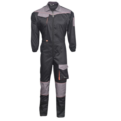 Black Coveralls Men's Overalls Boiler Suit Coveralls Garage Overalls Mechanics Boilersuit Protective