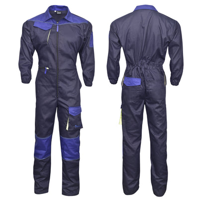 Navy Blue Coveralls Men's Overalls Boiler Suit Coveralls Garage Overalls Mechanics Boilersuit Protective