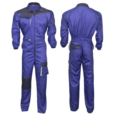 Royal Blue Coveralls Men's Overalls Boiler Suit Coveralls Garage Overalls Mechanics Boilersuit Protective