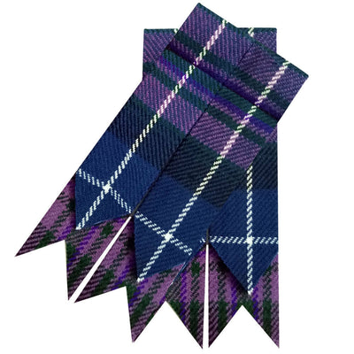 Men’s Kilt Hose Sock Flashes with Garter Pointed Highland Wear - HERITAGE OF SCOTLAND