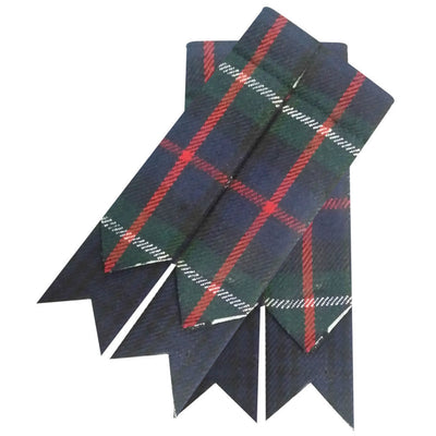 Men’s Kilt Hose Sock Flashes with Garter Pointed Highland Wear - MACKENZIE