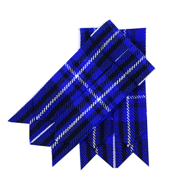 Men’s Kilt Hose Sock Flashes with Garter Pointed Highland Wear - BLUE