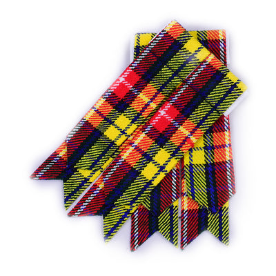 Men’s Kilt Hose Sock Flashes with Garter Pointed Highland Wear - BUCHANAN