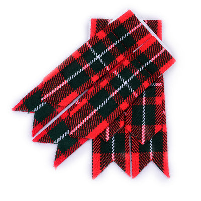 Men’s Kilt Hose Sock Flashes with Garter Pointed Highland Wear - MACGREGOR