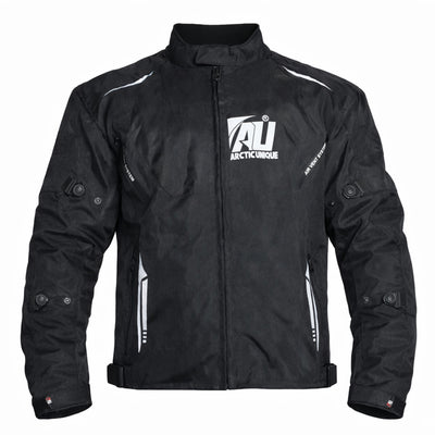 Black Men's Motorcycle Cordura Textile Jacket Waterproof Motorbike CE Armored Jacket