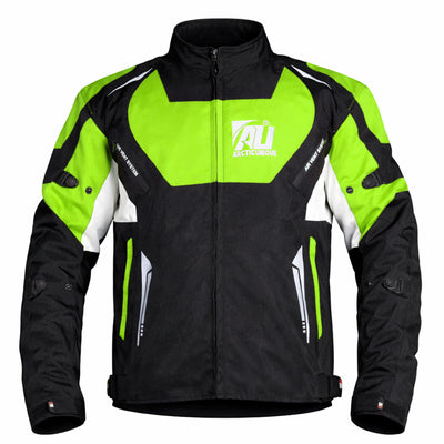 Hi-Vis Green Men's Motorcycle Cordura Textile Jacket Waterproof Motorbike CE Armored Jacket