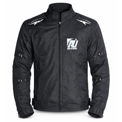 Black Men's Motorcycle Cordura Textile Jacket Waterproof Motorbike CE Approved Armored