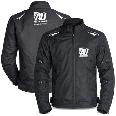 Black Men's Motorcycle Cordura Textile Jacket Waterproof Motorbike CE Approved Armored