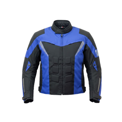 Blue Men's Motorcycle Cordura Textile Jacket Waterproof Motorbike CE Approved