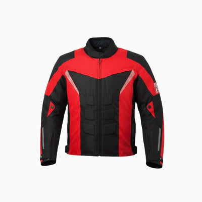 Red Men's Motorcycle Cordura Textile Jacket Waterproof Motorbike CE Approved