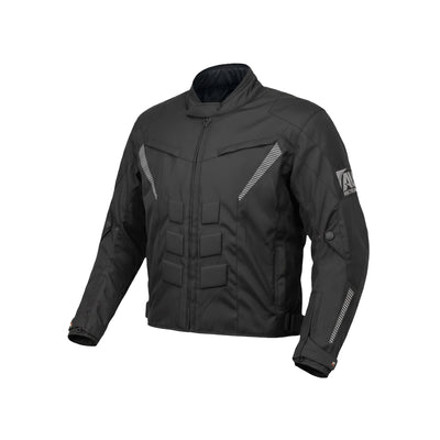 Black Men's Motorcycle Cordura Textile Jacket Waterproof Motorbike CE Approved