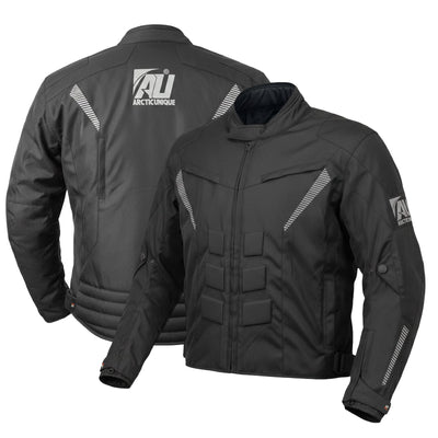 Black Men's Motorcycle Cordura Textile Jacket Waterproof Motorbike CE Approved