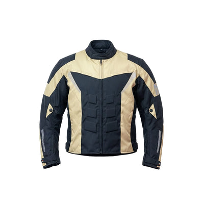 Tan Men's Motorcycle Cordura Textile Jacket Waterproof Motorbike CE Approved