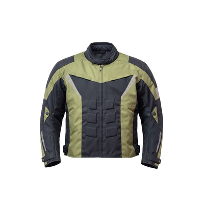 Olive Green Men's Motorcycle Cordura Textile Jacket Waterproof Motorbike CE Approved