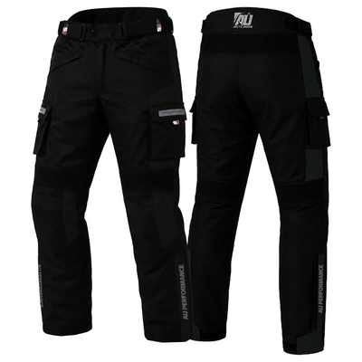 Grey Motorbike Motorcycle Waterproof Cordura Textile Trousers Pants Armours Reflector