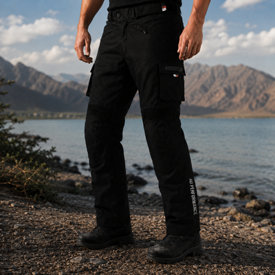 Black Motorbike Motorcycle Waterproof Cordura Textile Trousers Pants Armours Reflector