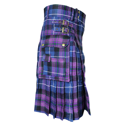 Pride of Scotland Tartan Utility Kilts for Men 8 Yard 13oz Kilt Traditional Highland Tartan Scottish Men’s Kilt