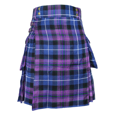 Pride of Scotland Tartan Utility Kilts for Men 8 Yard 13oz Kilt Traditional Highland Tartan Scottish Men’s Kilt