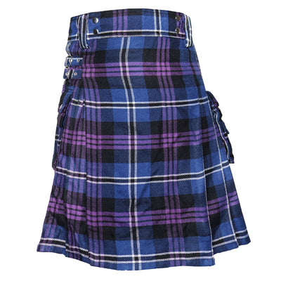 Heritage of Scotland Tartan Utility Kilts for Men 8 Yard 13oz Kilt Traditional Highland Tartan Scottish Men’s Kilt