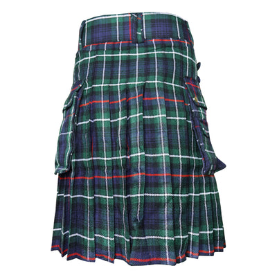 Mackenzie Tartan Utility Kilts for Men 8 Yard 13oz Kilt Traditional Highland Tartan Scottish Men’s Kilt