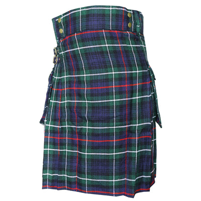 Mackenzie Tartan Utility Kilts for Men 8 Yard 13oz Kilt Traditional Highland Tartan Scottish Men’s Kilt