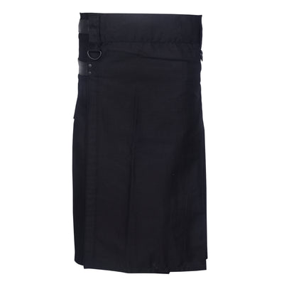 Mackenzie Men's Hybrid Utility Kilt - Durable Cotton Jeans Fabric Kilt for Men with Cargo Style Pockets Traditional Modern Kilt