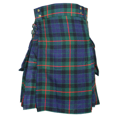 Gunn Tartan Utility Kilts for Men 8 Yard 13oz Kilt Traditional Highland Tartan Scottish Men’s Kilt