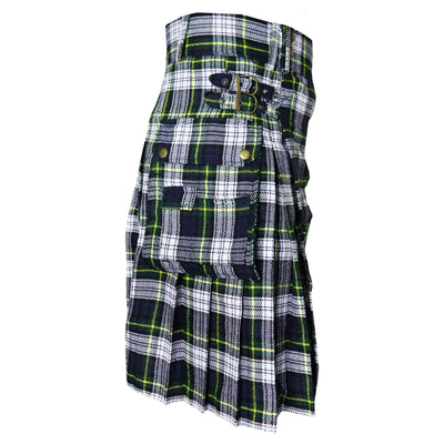 Dress Gordon Tartan Utility Kilts for Men 8 Yard 13oz Kilt Traditional Highland Tartan Scottish Men’s Kilt