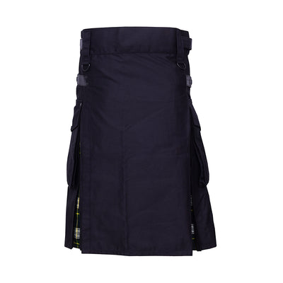 Dress Gordon Men's Hybrid Utility Kilt - Durable Cotton Jeans Fabric Kilt for Men with Cargo Style Pockets Traditional Modern Kilt